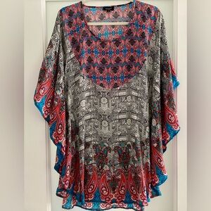 Tolani Silk Multicolor Paisley Dress